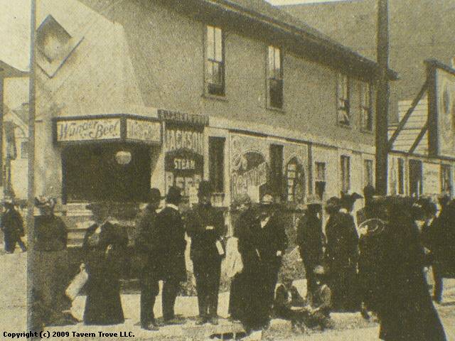 Street Scene Stereoview (Wunder Beer)