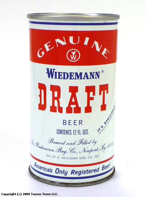 Wiedemann Genuine Draft Beer