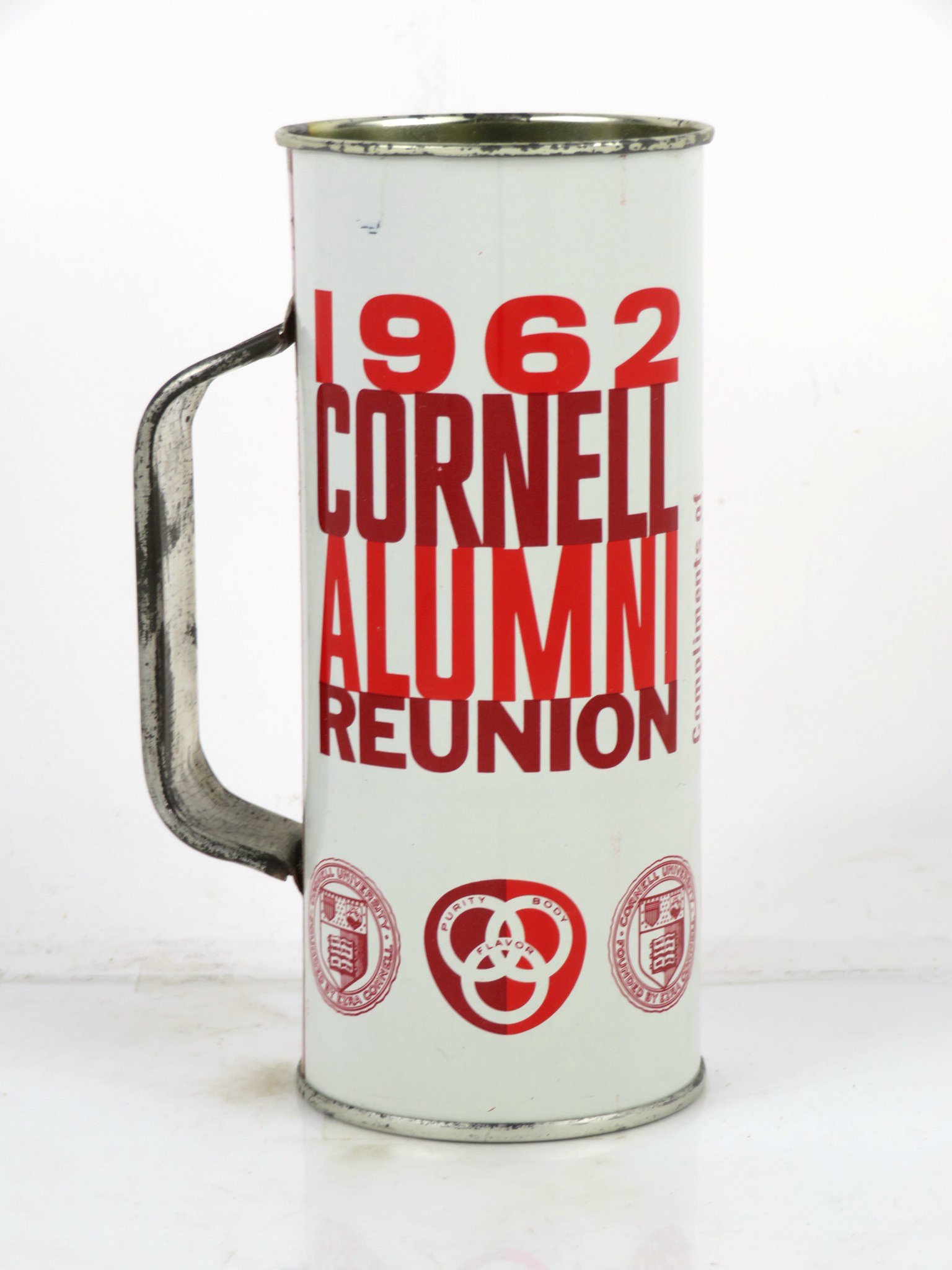 Item 96063 1965 1962 Cornell Alumni Reunion Tab Top Can T21802