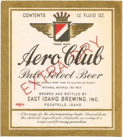 Item #74376 1940 Aero Club Beer Label WS70-23