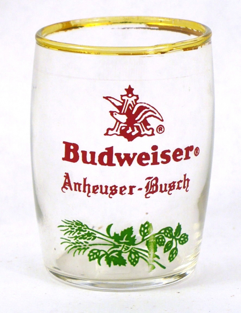 Item 85525 1954 Budweiser Beer Barrel Glass