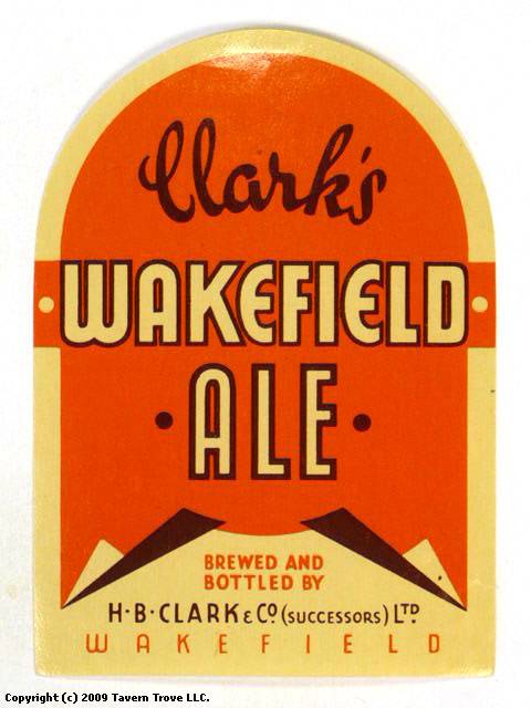 Item #50546 1940 Clark's Wakefield Ale Label