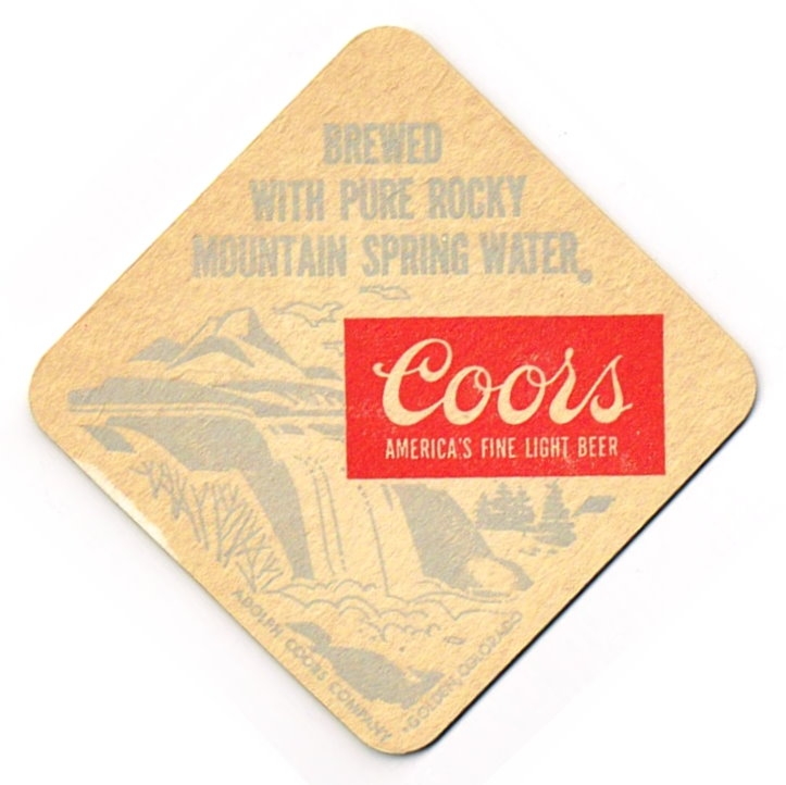 Item 80270 1970 Coors Beer Coaster COCOOR161