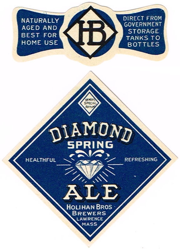 Item 83712 1910 Diamond Spring Ale Label ES5910