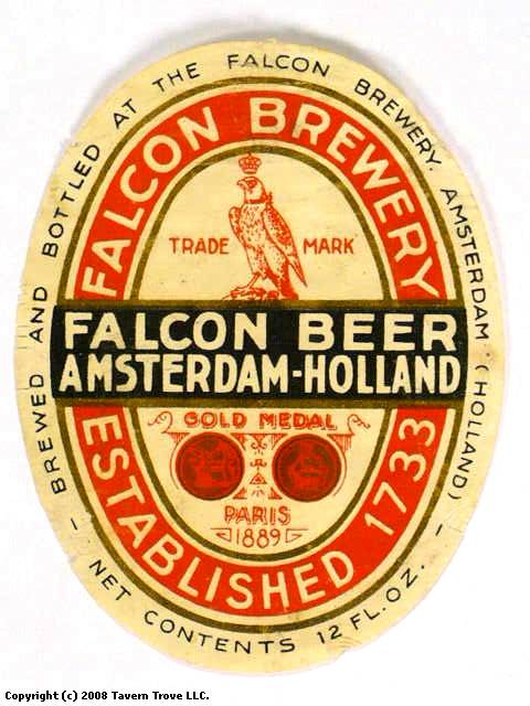 Item #45067 1954 Falcon Beer Label