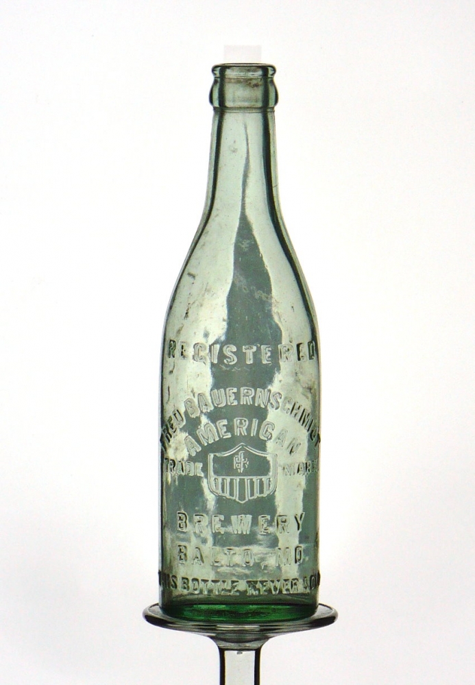 Item 80577 1905 Fred Bauernschmidt American Brewery Bottle