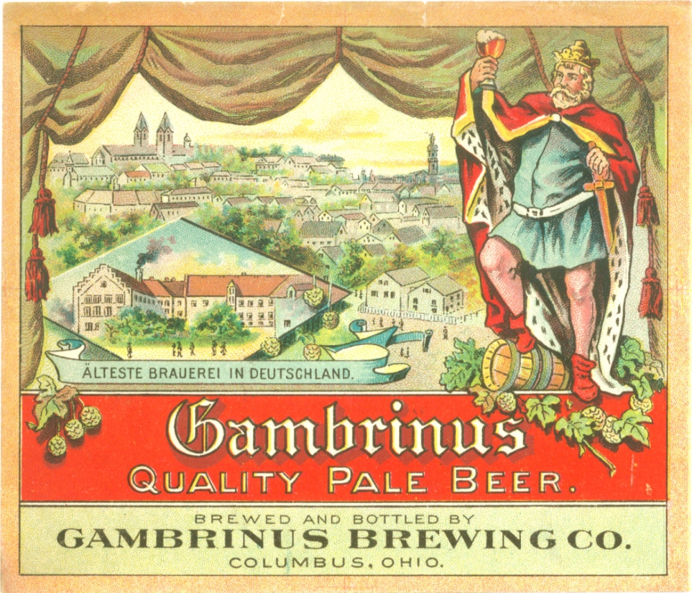 Gambrinus Item #86175 1904 Gambrinus Quality Pale Beer Label