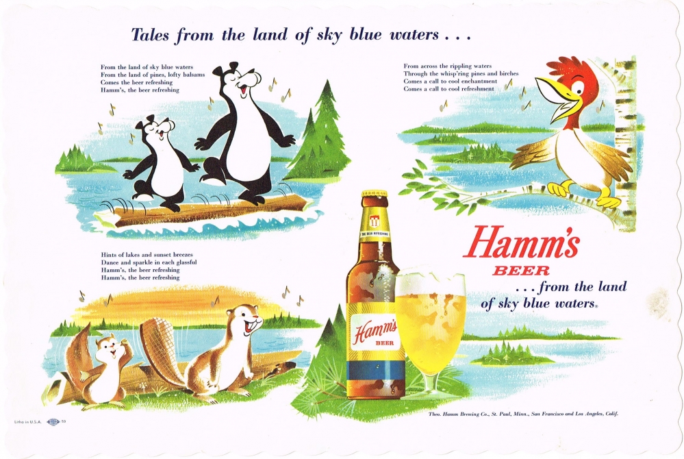 Item 85595 1959 Hamm's Beer Placemat