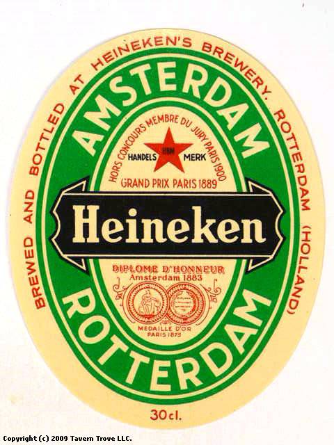 Item #48983 1960 Heineken Bier Label