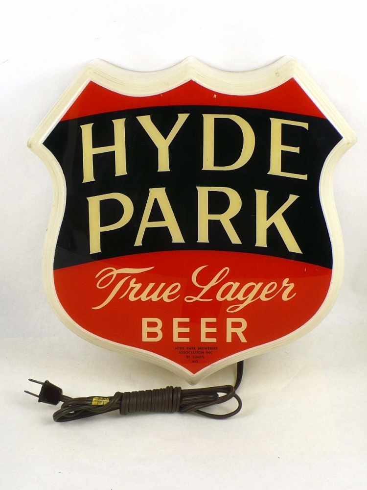 Item 88486 1945 Hyde Park True Lager Beer Sign