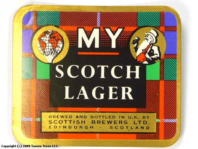 Item #50392 1958 My Scotch Lager Label