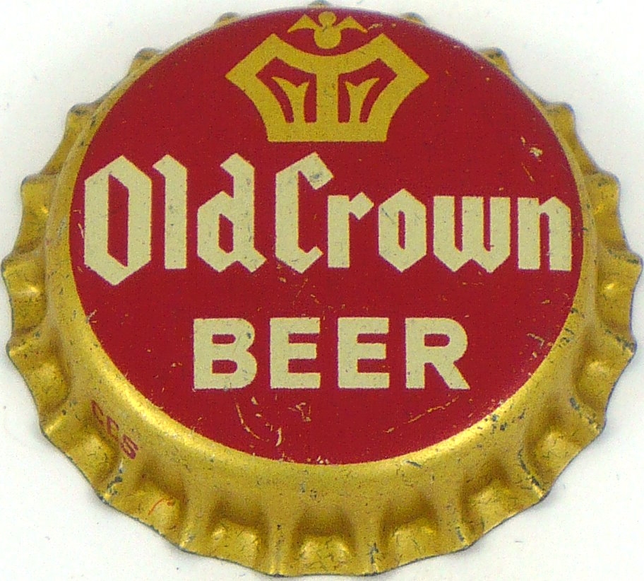 Item 23754 1955 Old Crown Beer (dull gold & white) Bottle Cap