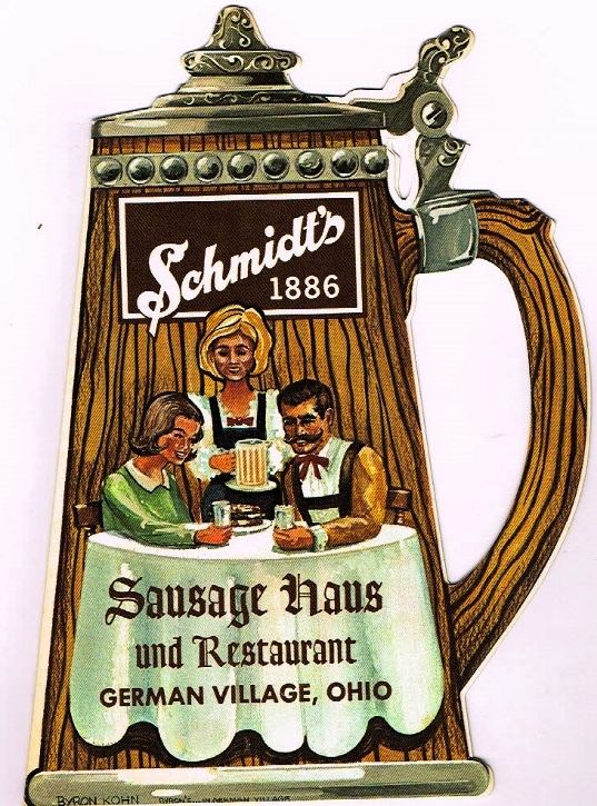 Item 34071 1969 Schmidt's Sausage Haus Menu Cover