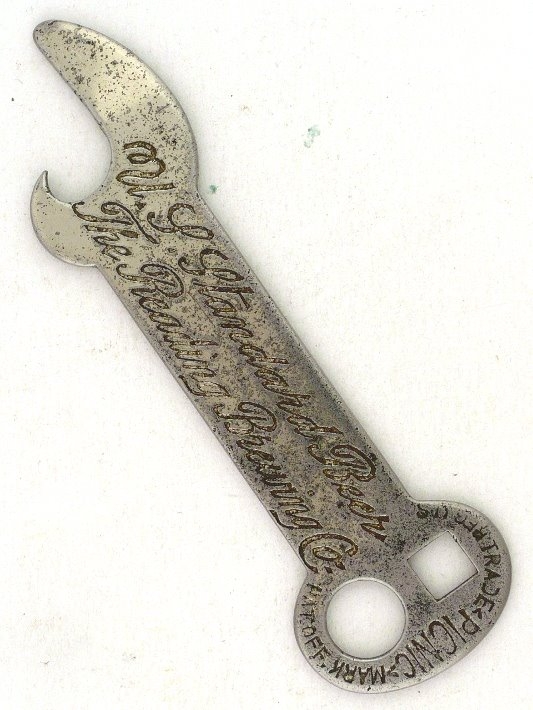 Item 335 1914 U.S. Standard Beer Flat Bottle Opener