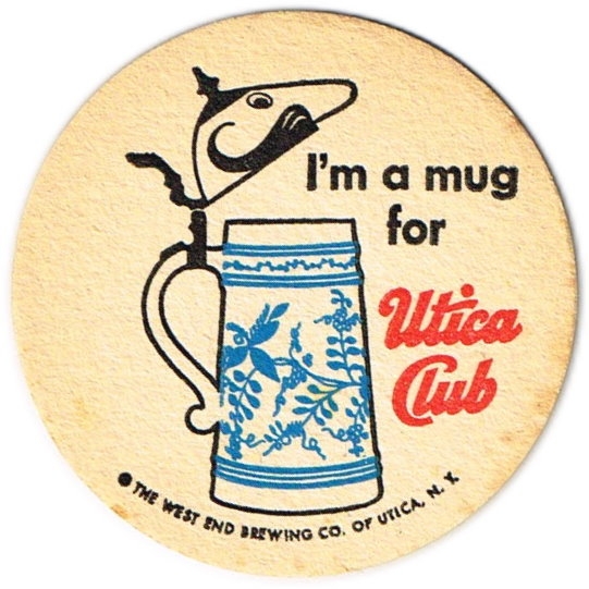 Item 61731 1963 Utica Club Beer Coaster NYWEB29