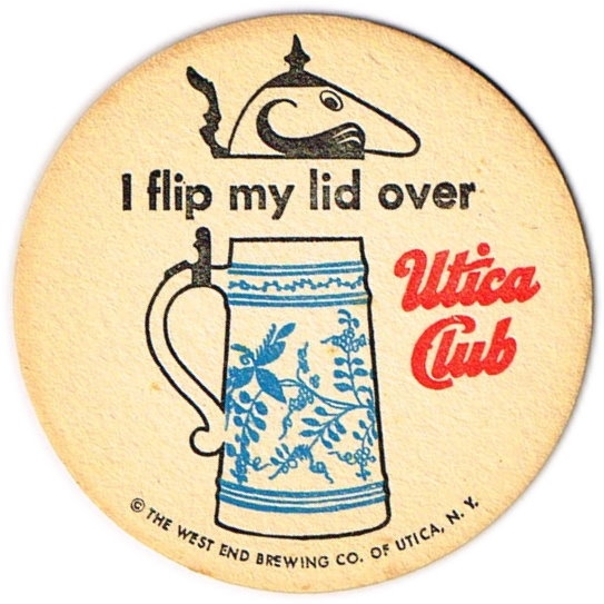 Item 61733 1963 Utica Club Beer Coaster NYWEB31