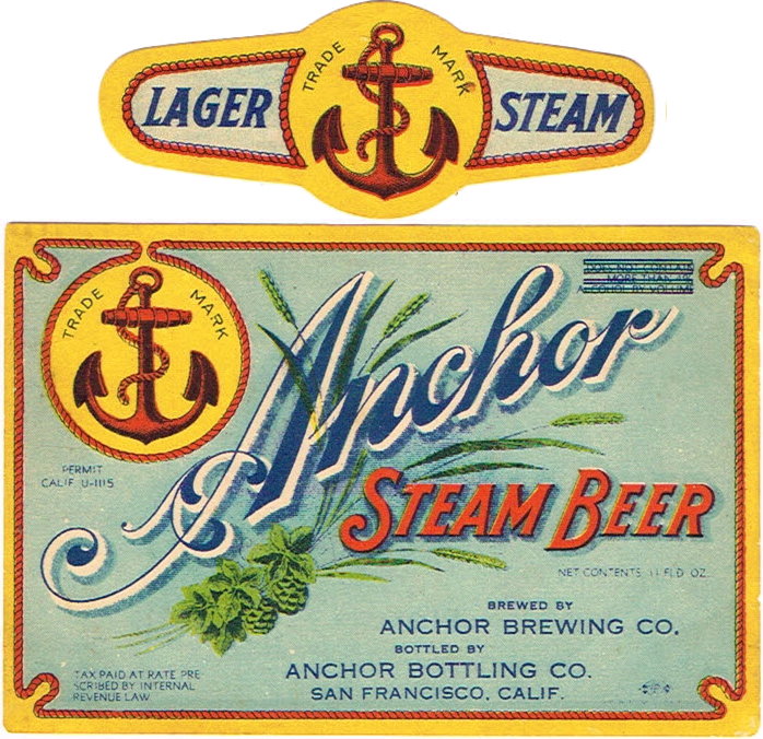 Item 2756 1934 Anchor Steam Beer Label WS3519