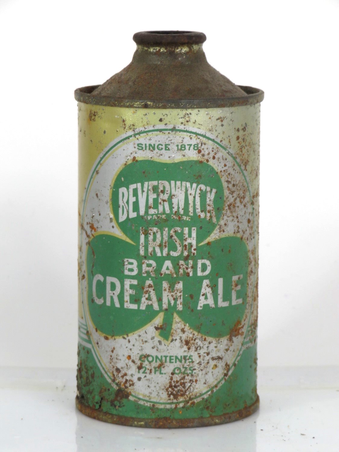 Item 81638 1938 Beverwyck Irish Cream Ale Cone Top Can 15204V2