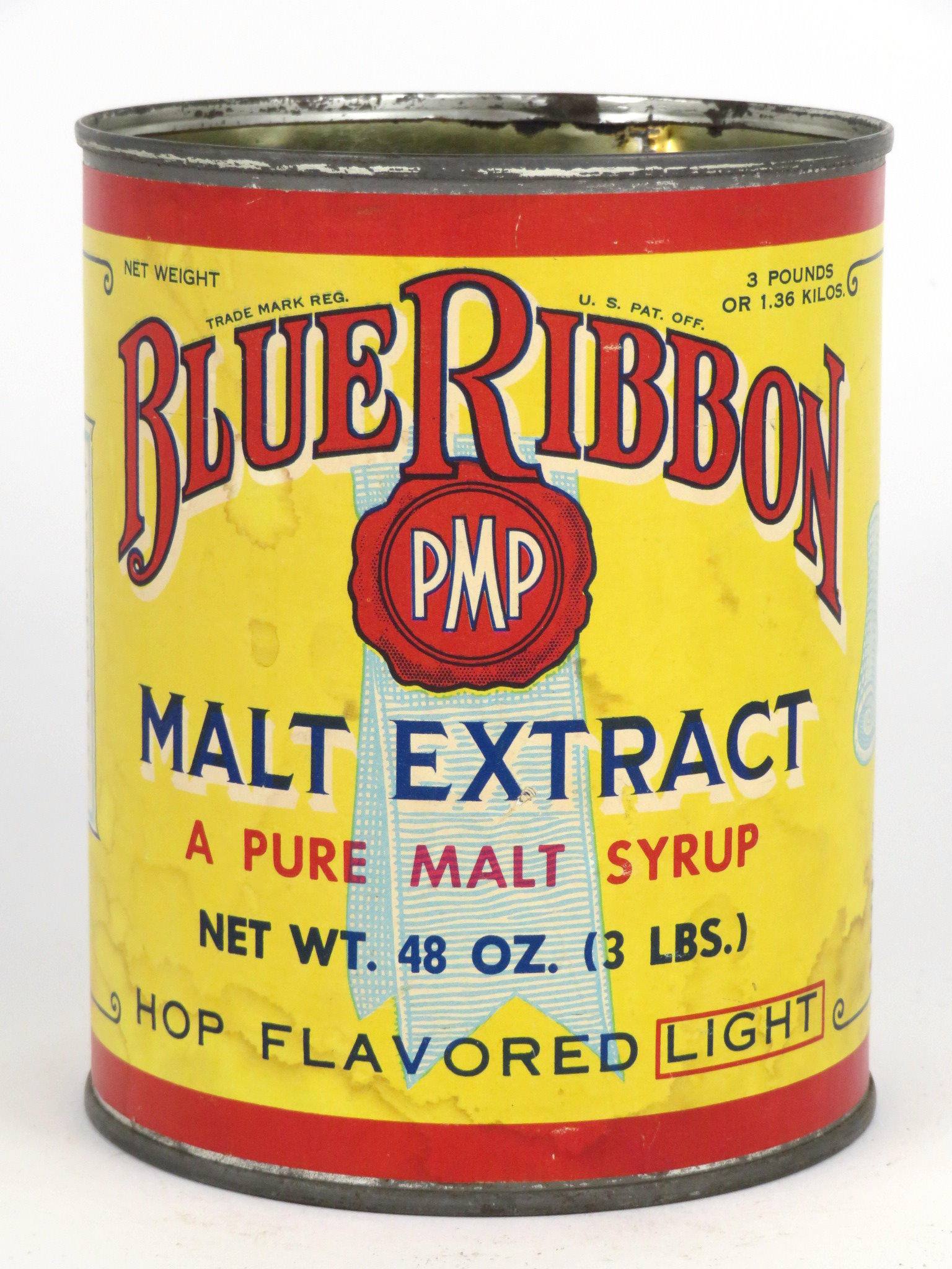 Item 32127 1928 Blue Ribbon Malt Extract Hop Flavored Light Can