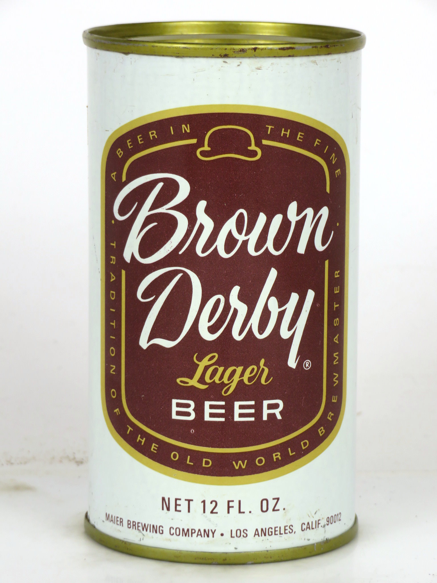 Item 93875 1961 Brown Derby Beer Flat Top Can 4217.1