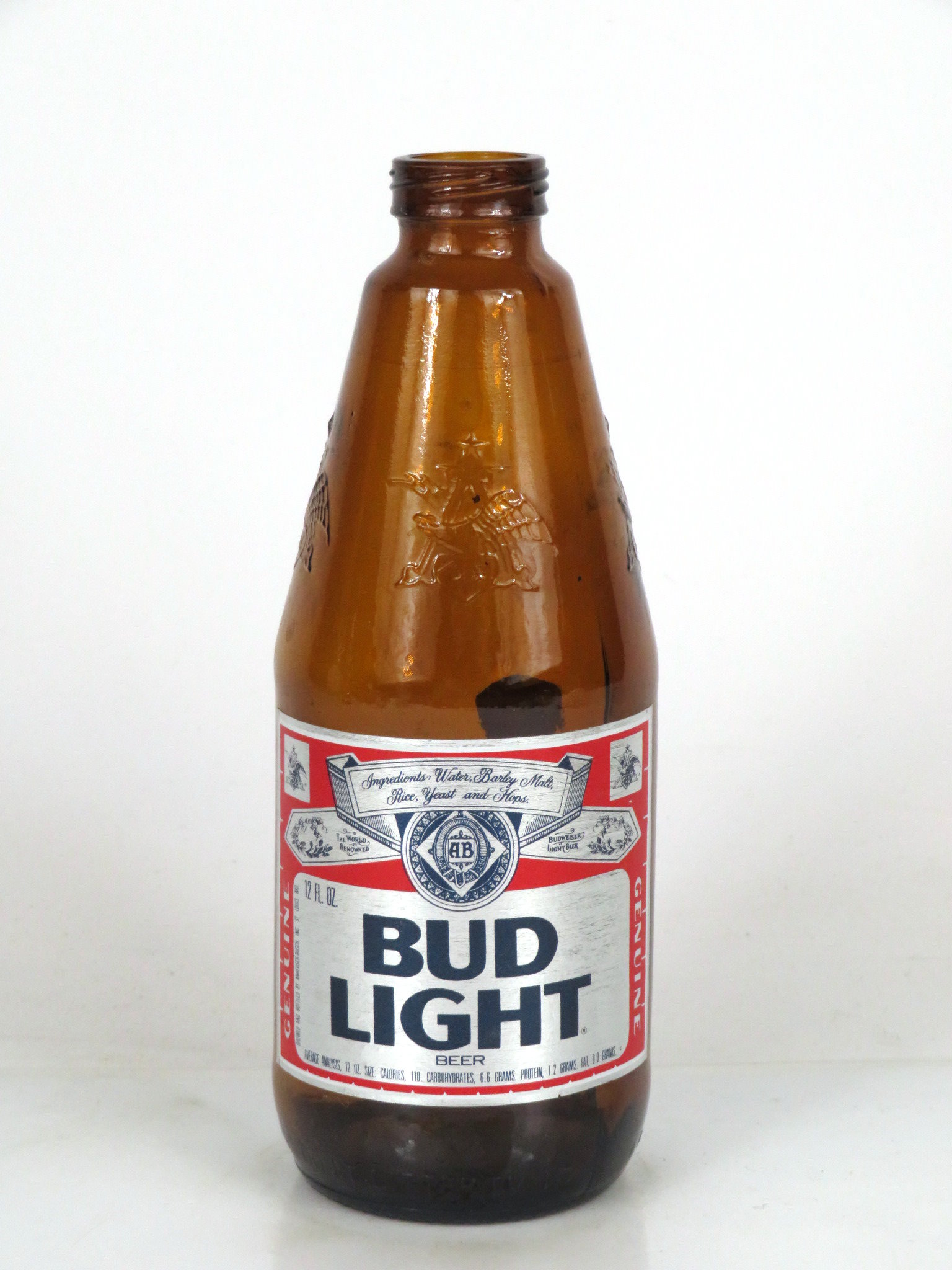 Item #95229 1983 Bud Light Beer Paper Label Bottle