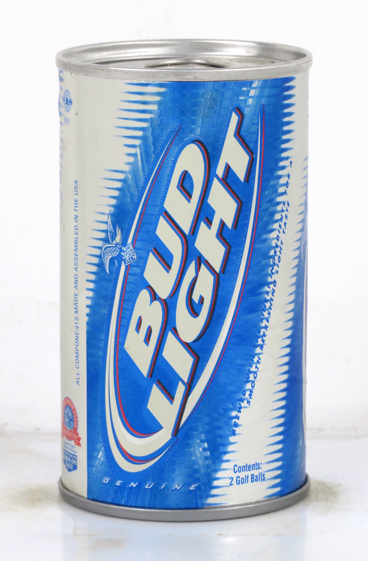 Item 96699 1990 Bud Light Beer Golf Ball Can Tab Top Can