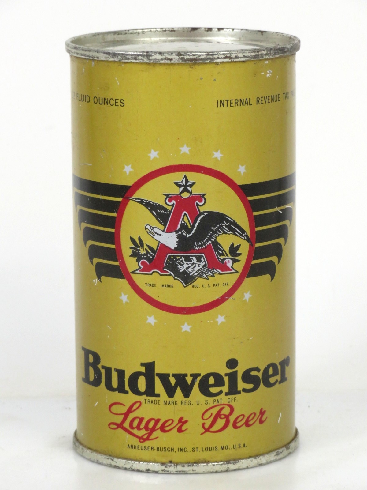 Item 75724 1947 Budweiser Lager Beer Flat Top Can OI160