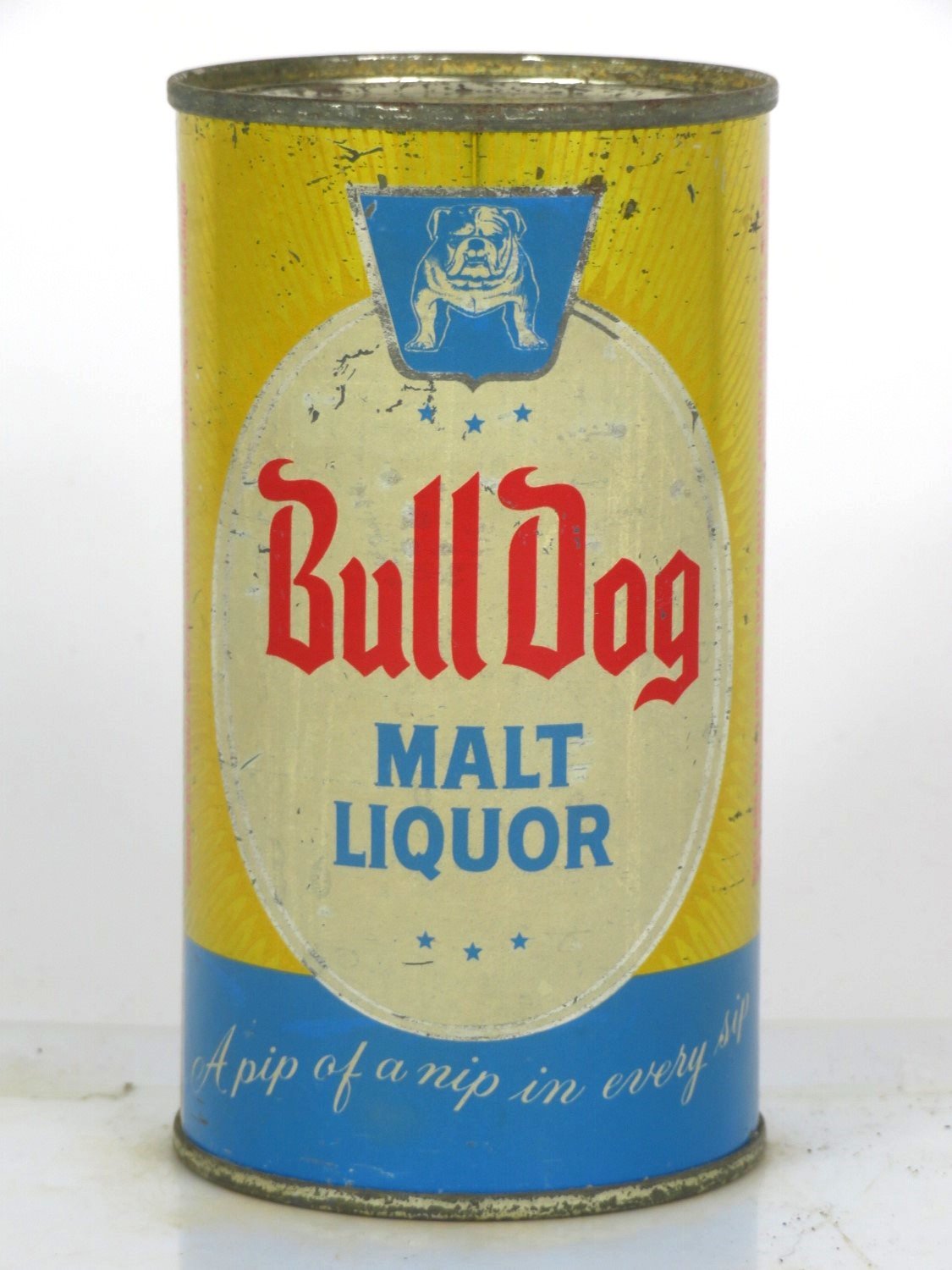 Item 33164 1958 Bull Dog (Stout) Malt Liquor Flat Top Can 4533