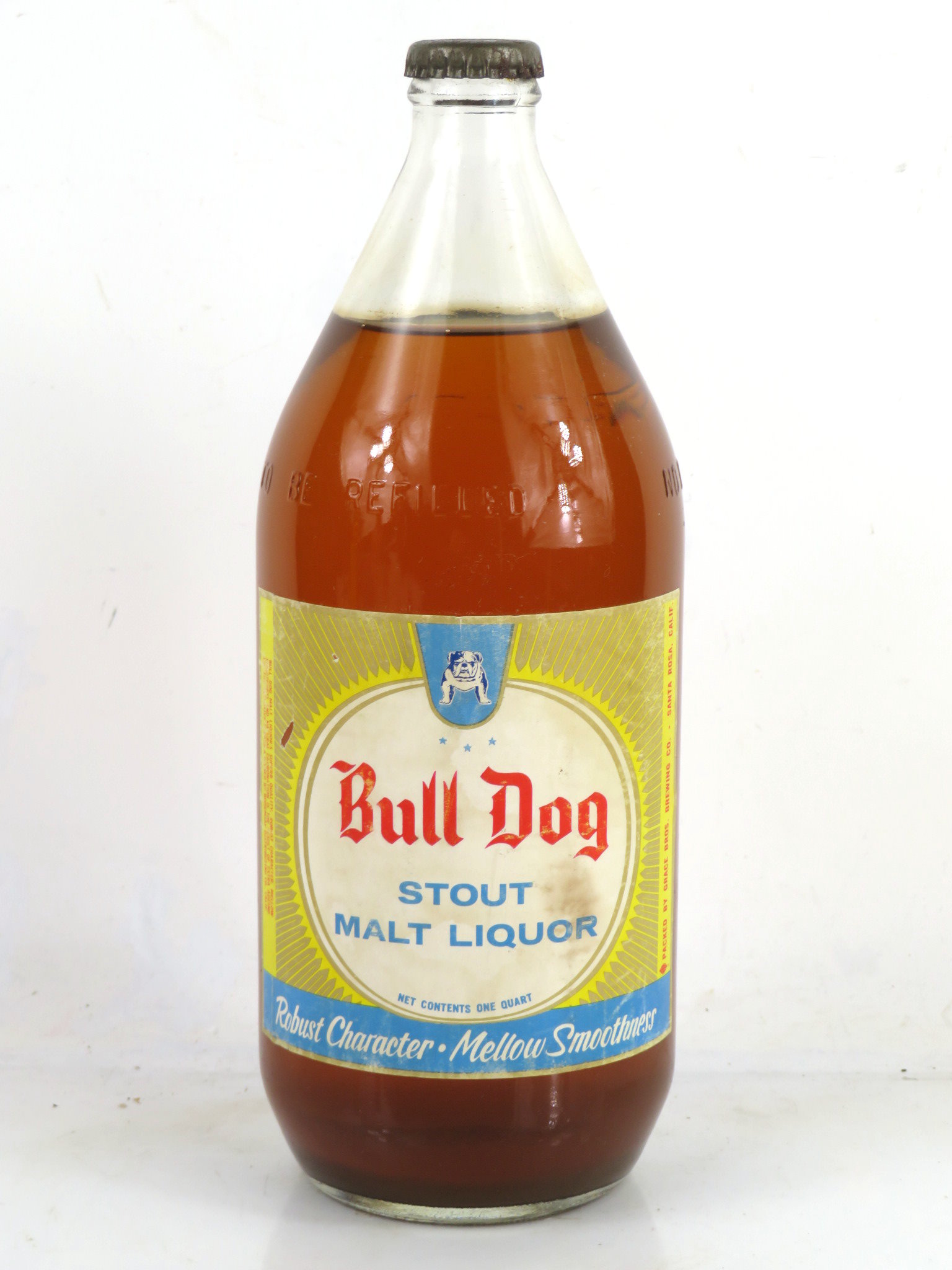 Item 99435 1963 Bull Dog Malt Liquor (Full) Bottle