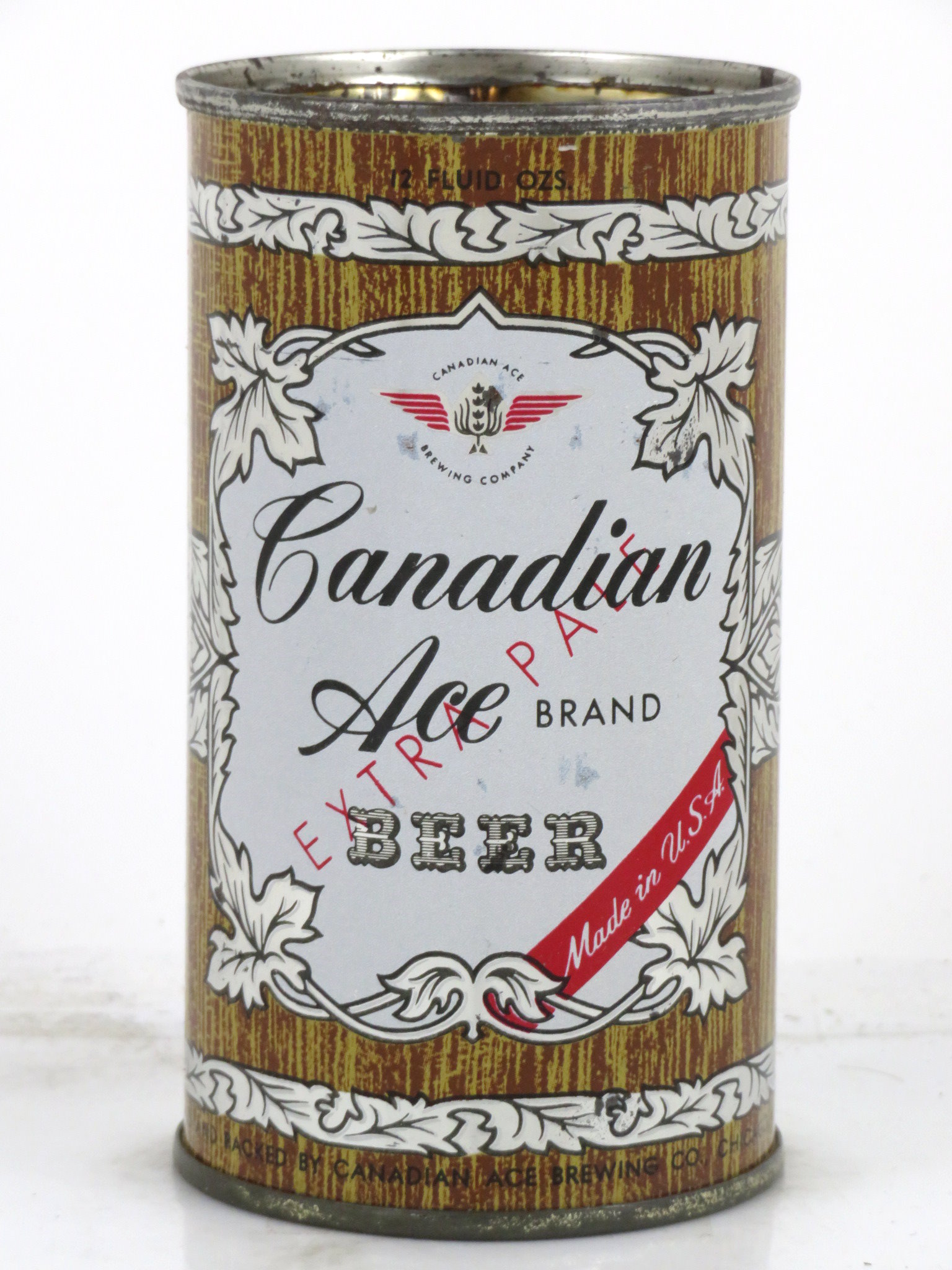 Item 96108 1956 Canadian Ace Beer Flat Top Can 4810.1V Unpictured.