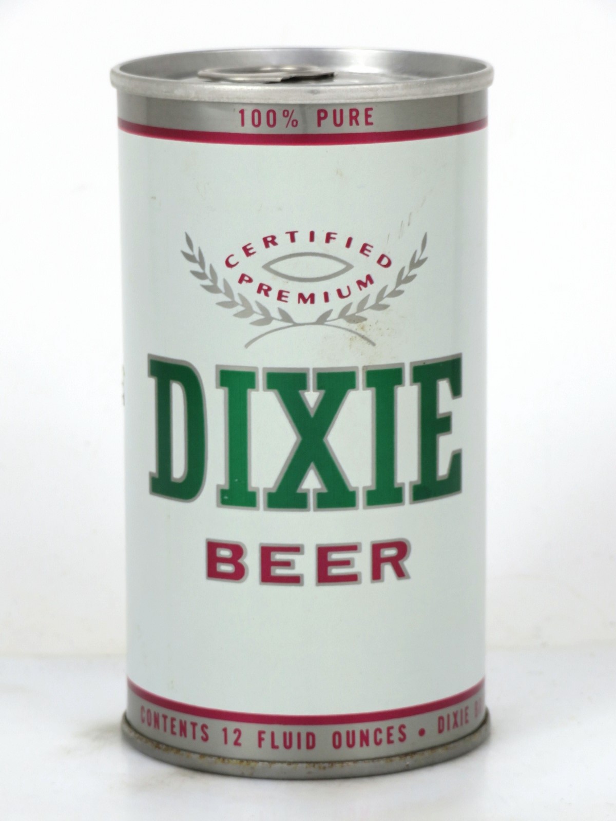 Item 828 1967 Dixie Beer Tab Top Can T5837