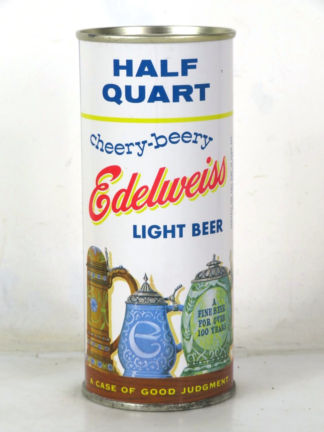 Item #46536 1959 Edelweiss Light Beer Flat Top Can 228-27