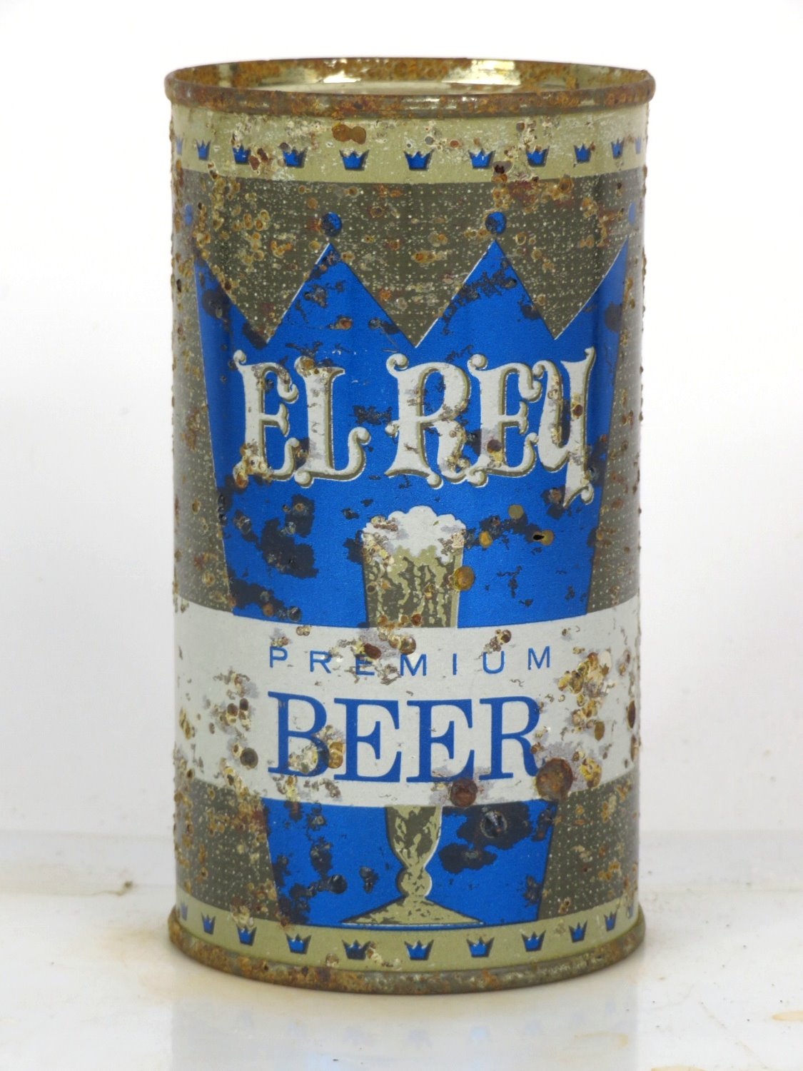 Item #58636 1962 El Rey Premium Beer Flat Top Can 59-25