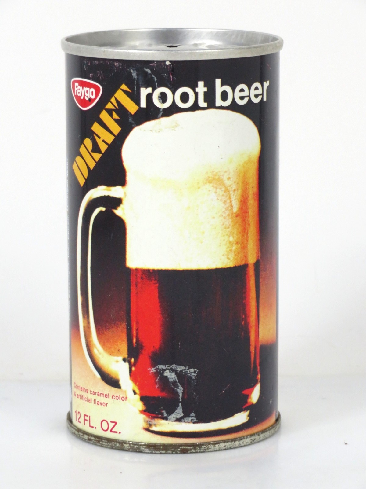 Item 97034 1974 Faygo Draft Root Beer Detroit, Michigan Tab Top Can