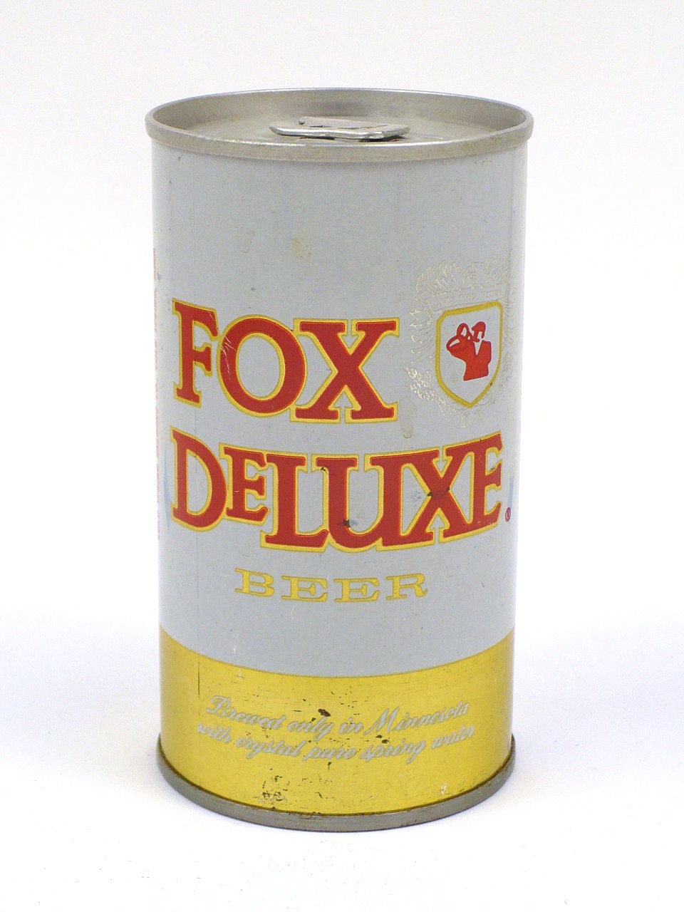 Unused 1970s MINNESOTA Cold Spring FOX DE LUXE STRONG BEER 12oz Label 