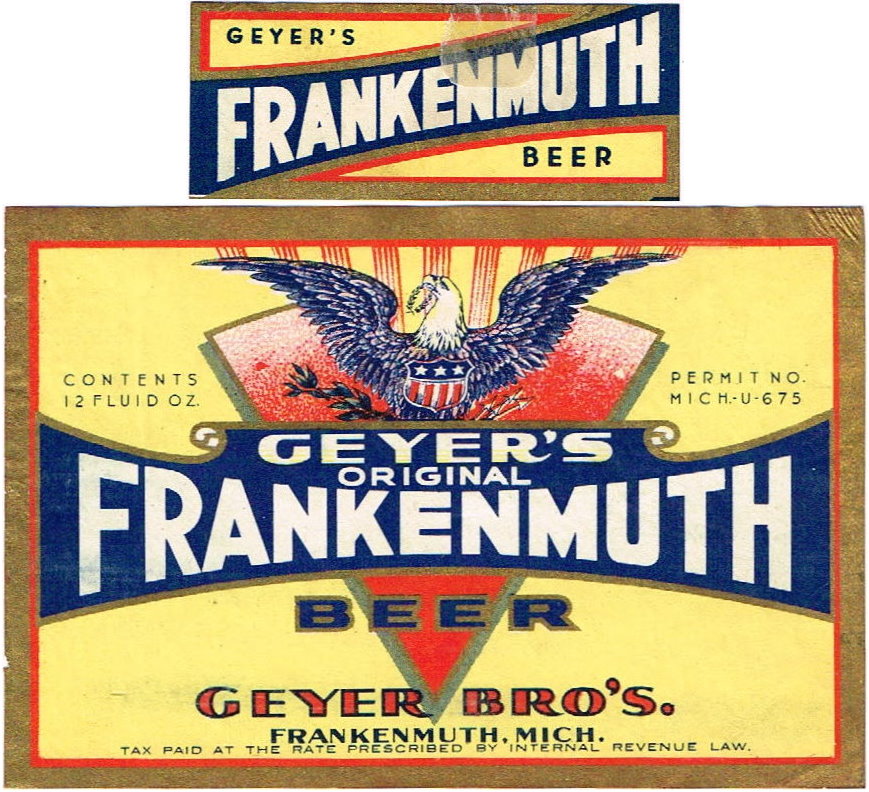 Item 23633 1935 Frankenmuth Beer Label CS5810