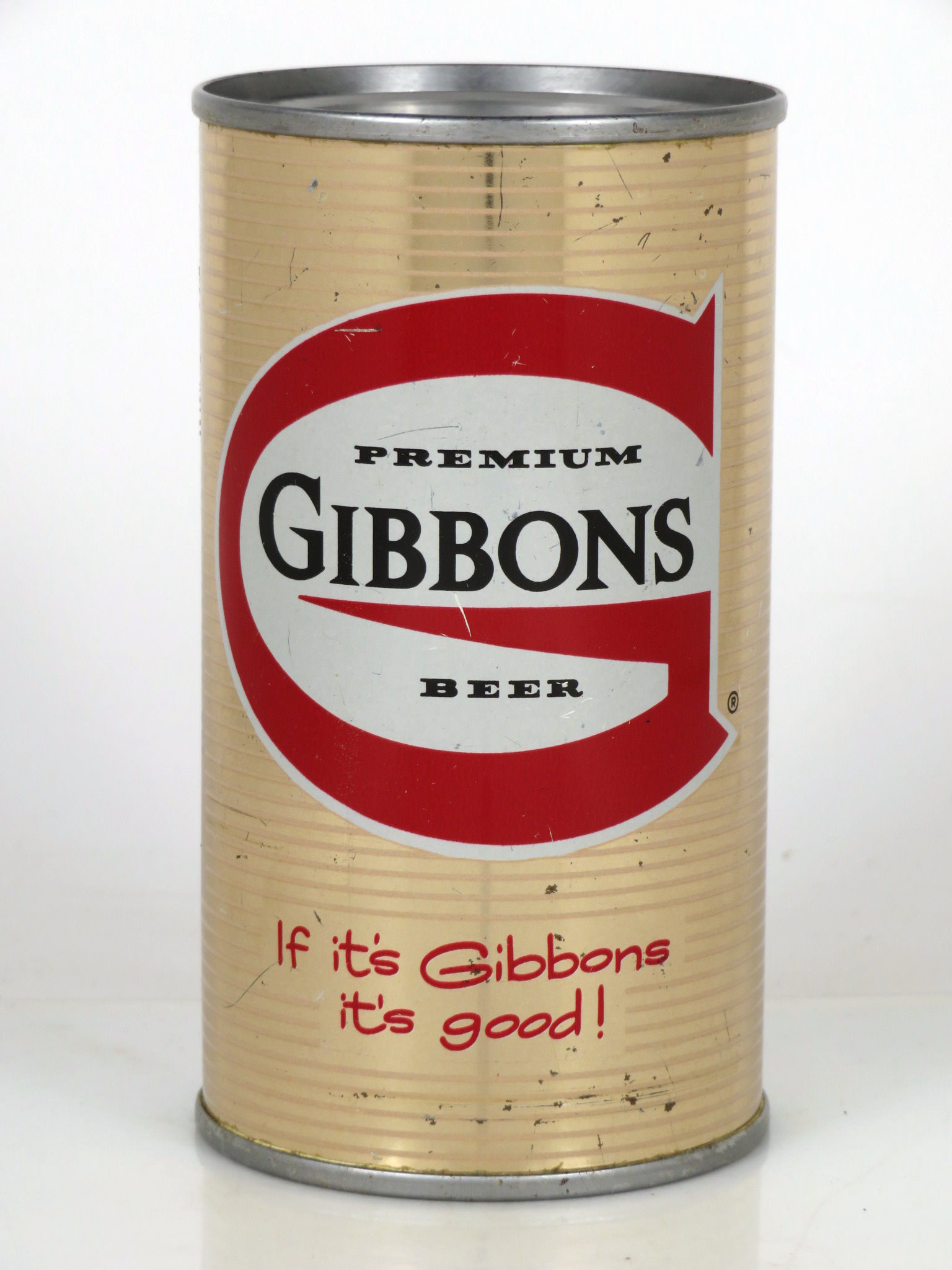 Item 34319 1996 Gibbons Beer Flat Top Can 5929