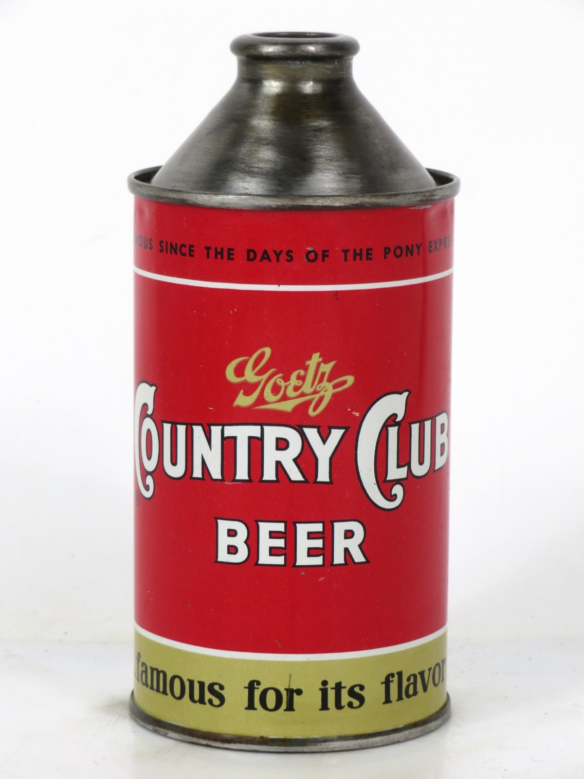 Item 1099 1953 Goetz Country Club Beer Cone Top Can 16519