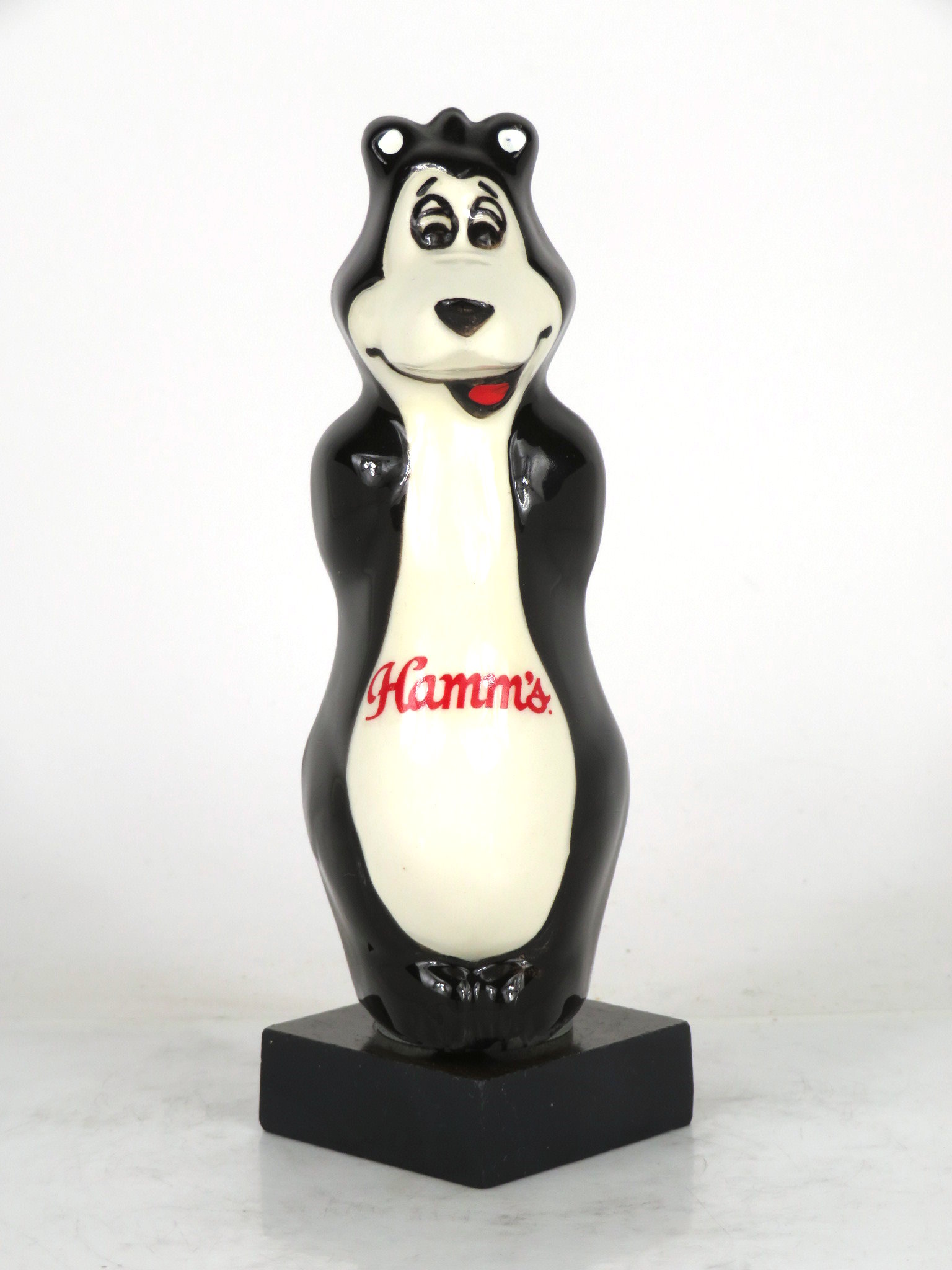 Item 13963 1973 Hamm's Beer Bear Porcelain Tap Tap Handle