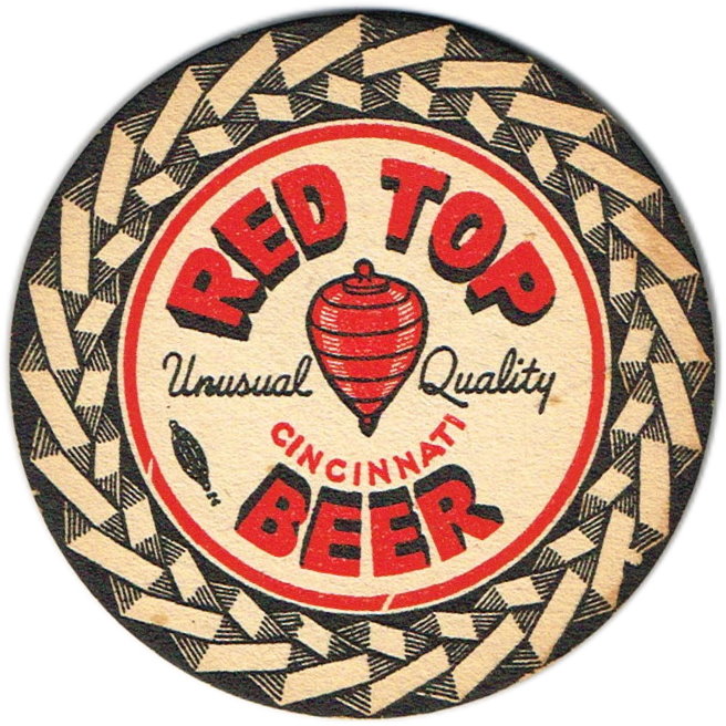 Item 63532 1943 Red Top Beer Coaster OHRED7