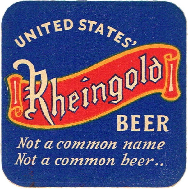 Item 17425 1938 Rheingold Beer Coaster ILUNI1