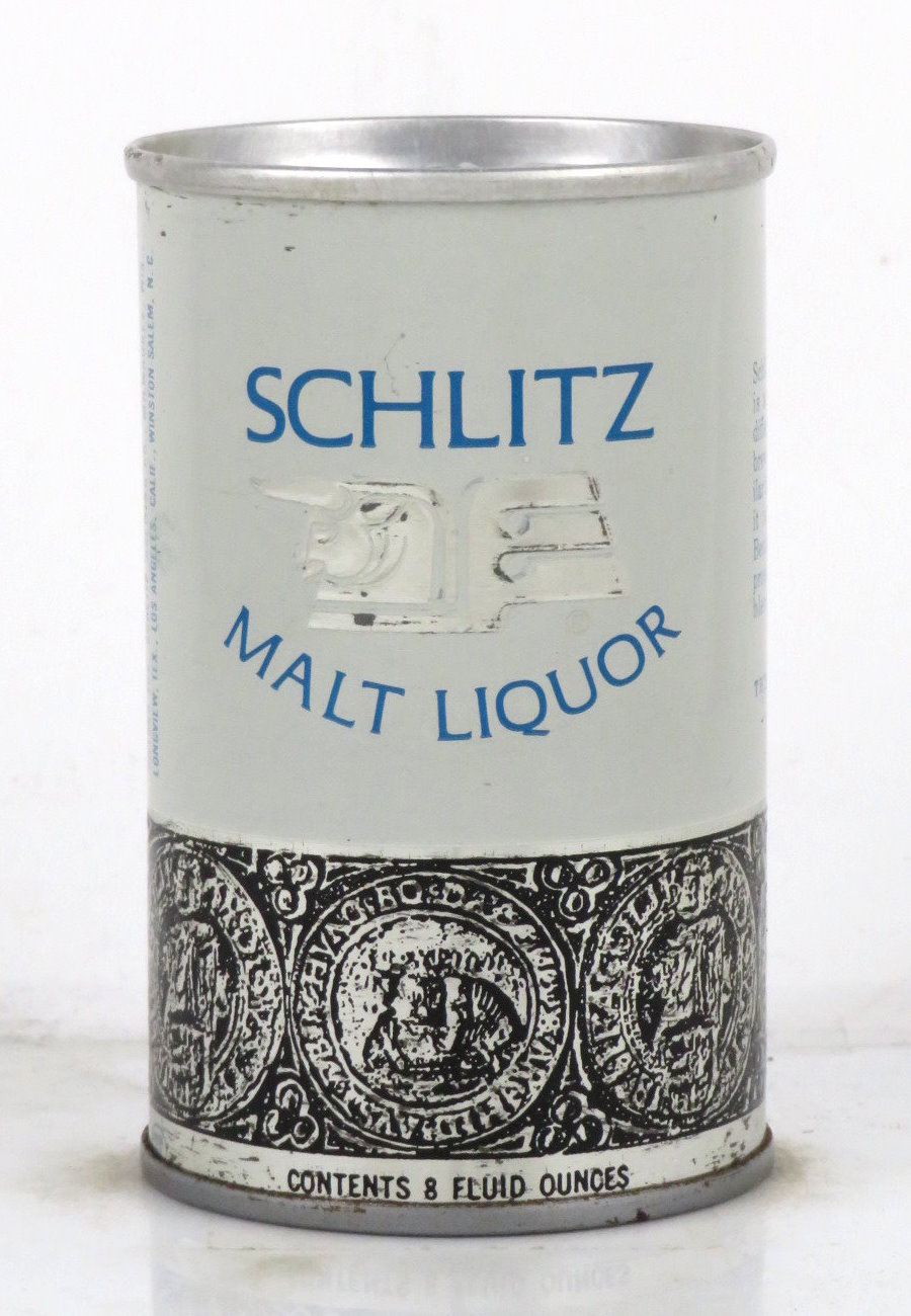 Item 96734 1969 Schlitz Malt Liquor 7 to 8oz Can T3002.1