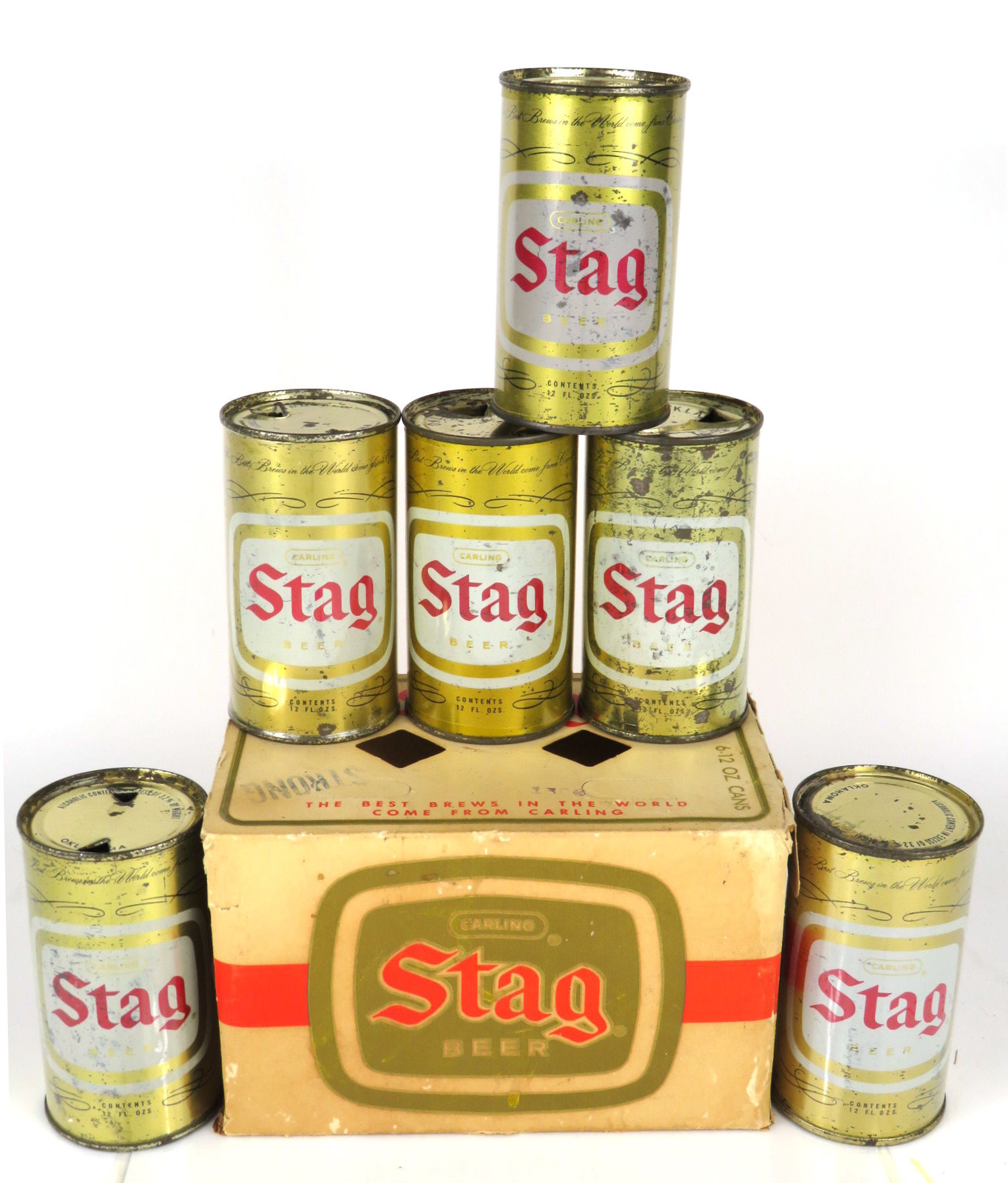 Item 5704 1961 Stag Beer Six Pack Sixpack Holder 13523