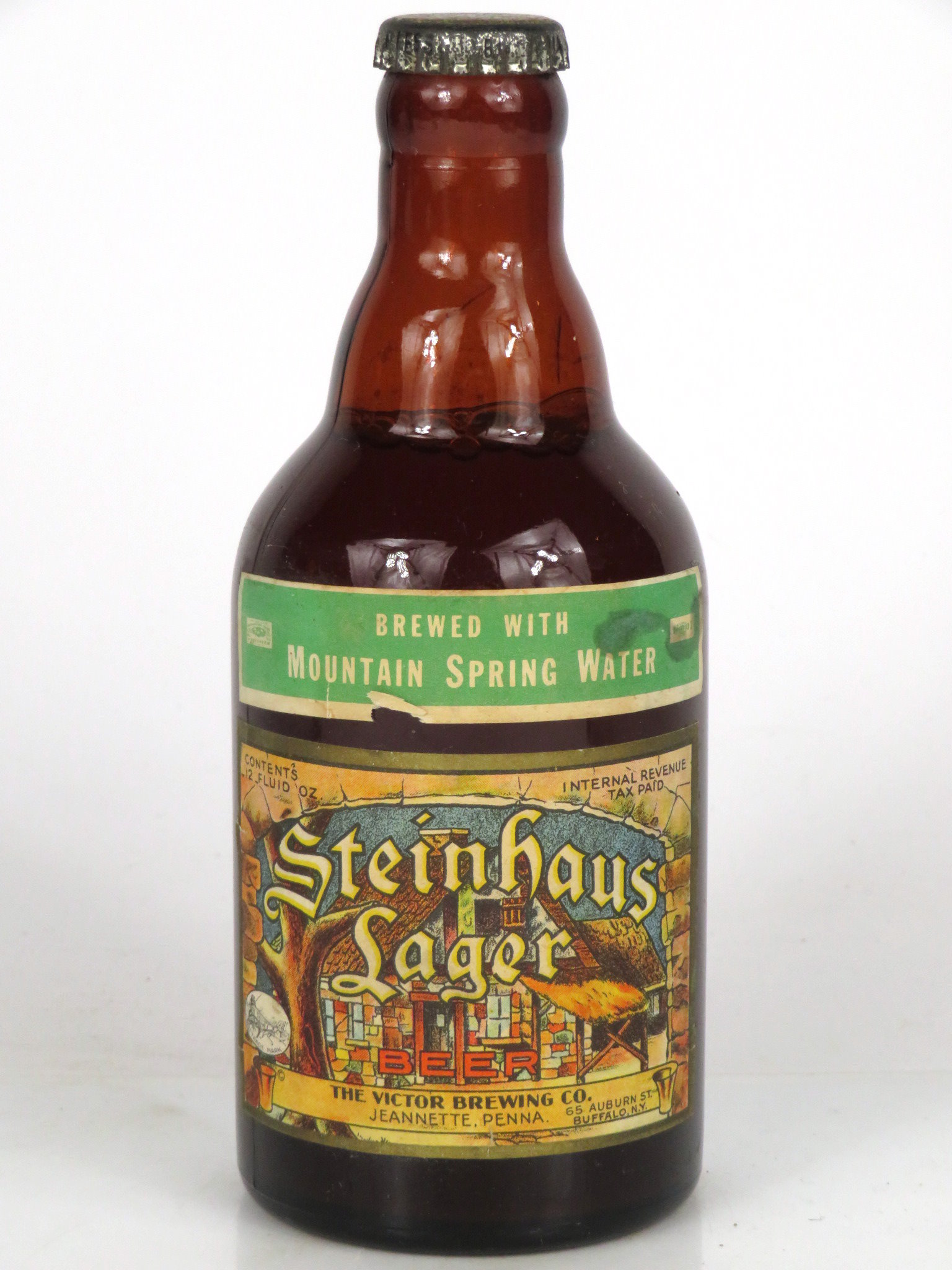 Item 61310 1938 Steinhaus Lager Beer Steinie Bottle