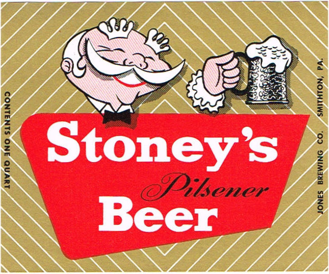 Item 30004 1957 Stoney's Pilsener Beer Label