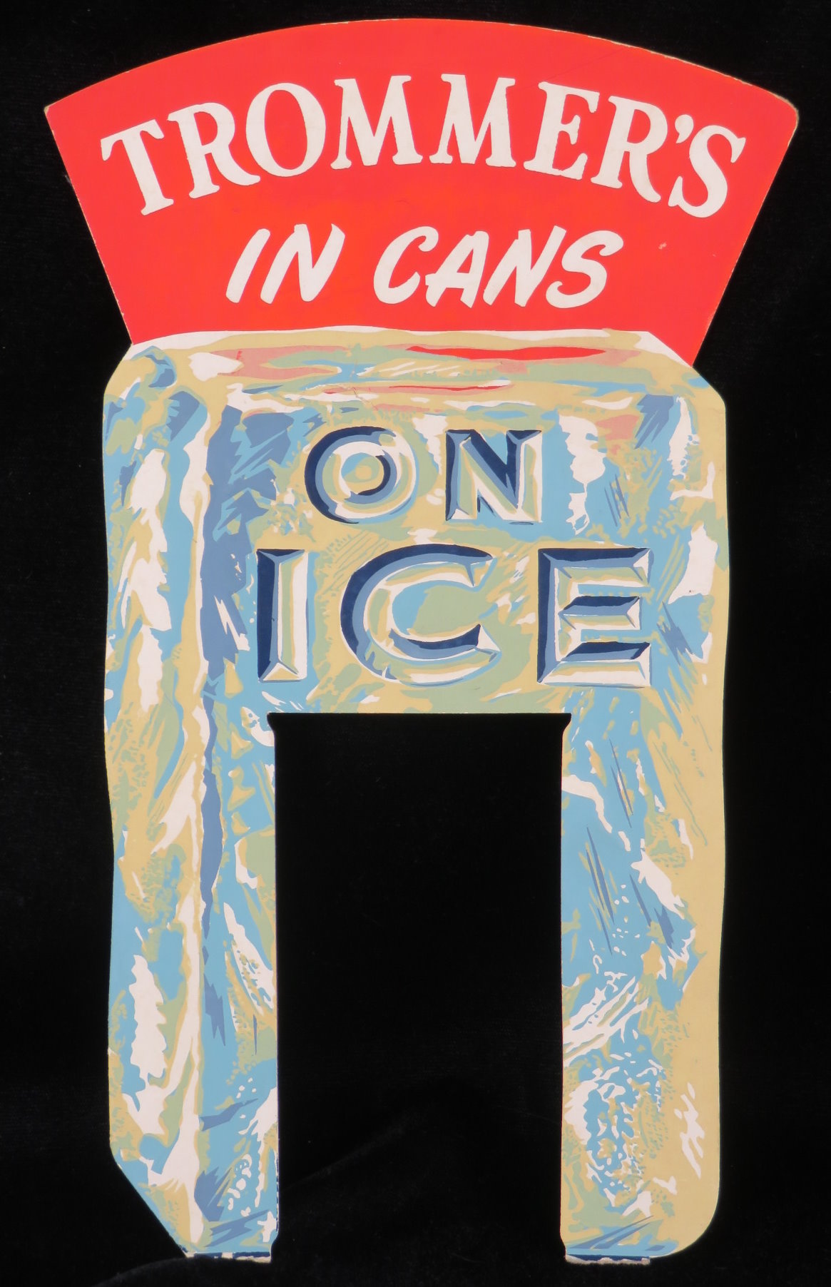 Item 95736 1950 Trommer's Beer Can Topper Sign